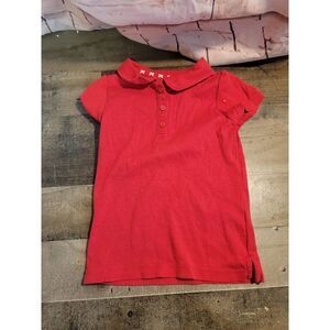 Red quarter button up‎ Polo shirt youth
